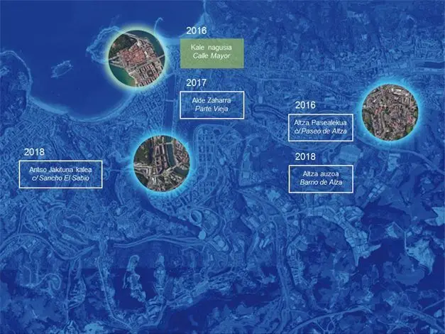 En el proyecto SmartKalea, en San Sebastián, País Vasco (España) la combinación de estaciones con sensores sumada a la infraestructura pública de calidad del aire ya existente en la ciudad, está aportando información adicional sobre la influencia del tráfico y de la actividad industrial cercana. - Kunak