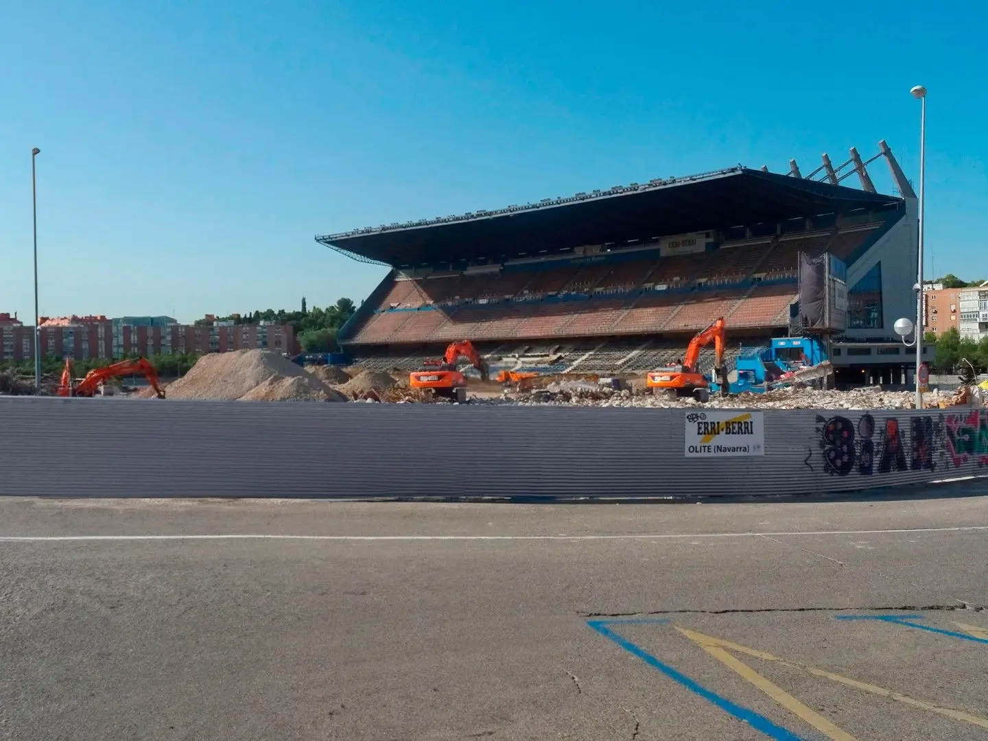Surveillance de la pollution atmosphérique générée par les travaux et démolitions : le cas du stade Vicente Calderón (Madrid)