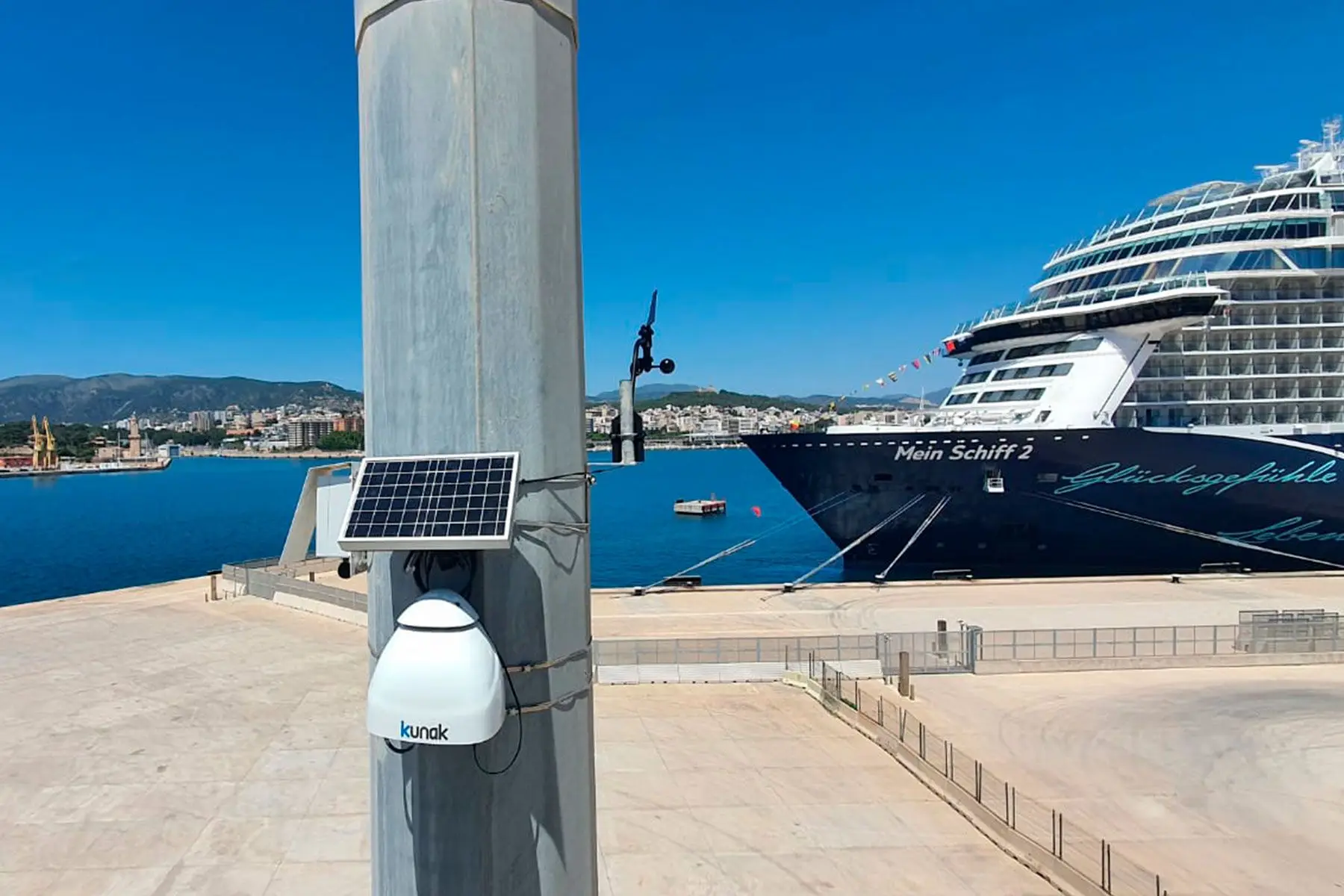 Installation of Kunak monitoring network in collaboration with the Balearic Islands Port Authority (APB)