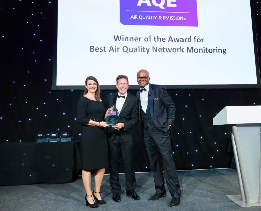 AQE 2022 Award for real time air quality monitoring in maritime ports project