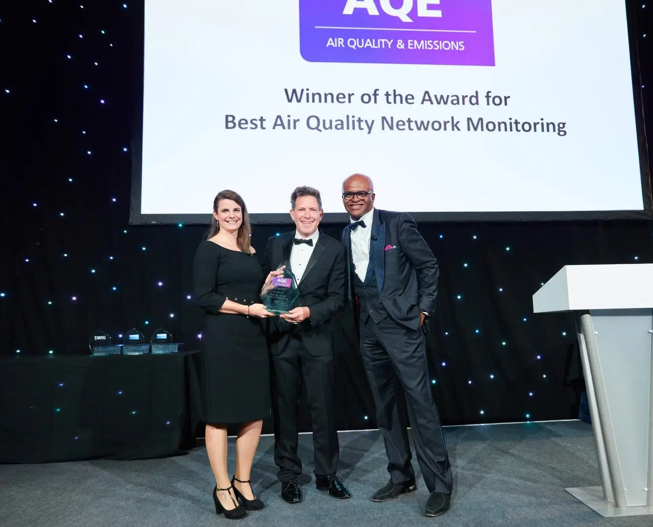 AQE 2022 Award for real time air quality monitoring in maritime ports project