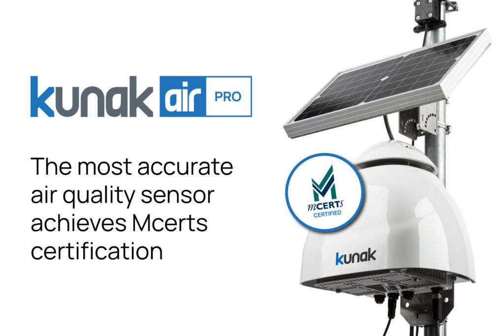 Kunak AIR Pro: The most accurate air quality sensor achieves Mcerts certification
