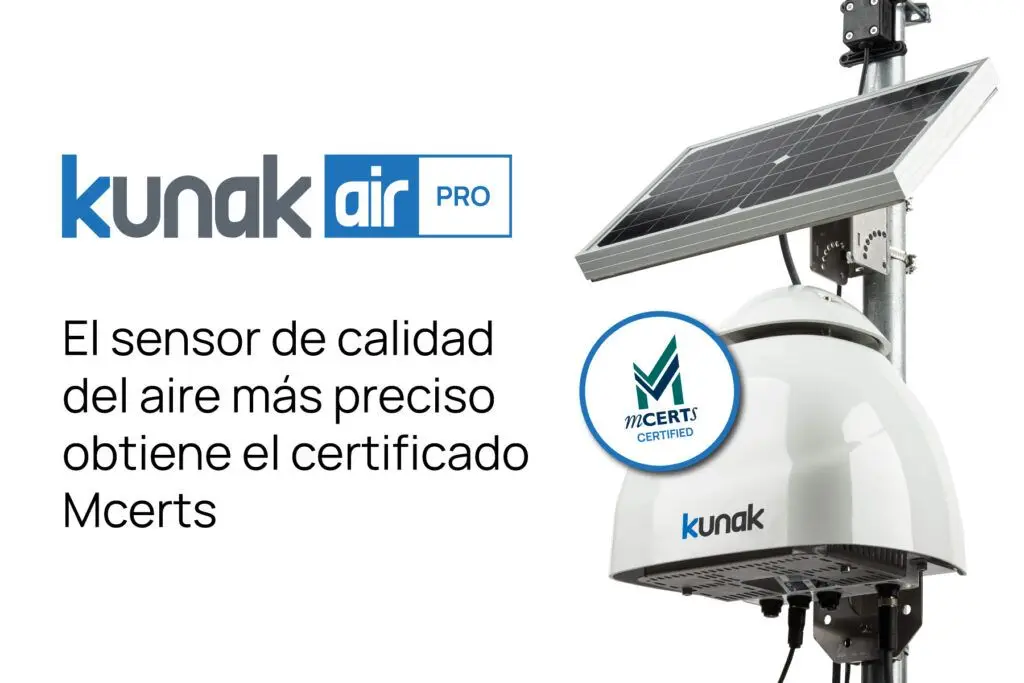 Kunak AIR Pro: El sensor de calidad del aire más preciso obtiene el certificado Mcerts