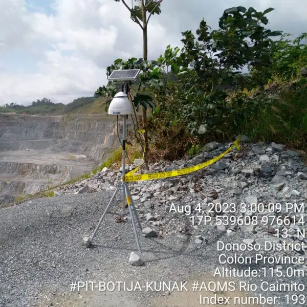 Red de vigilancia ambiental en la mina de cobre de First Quantum Minerals - Kunak