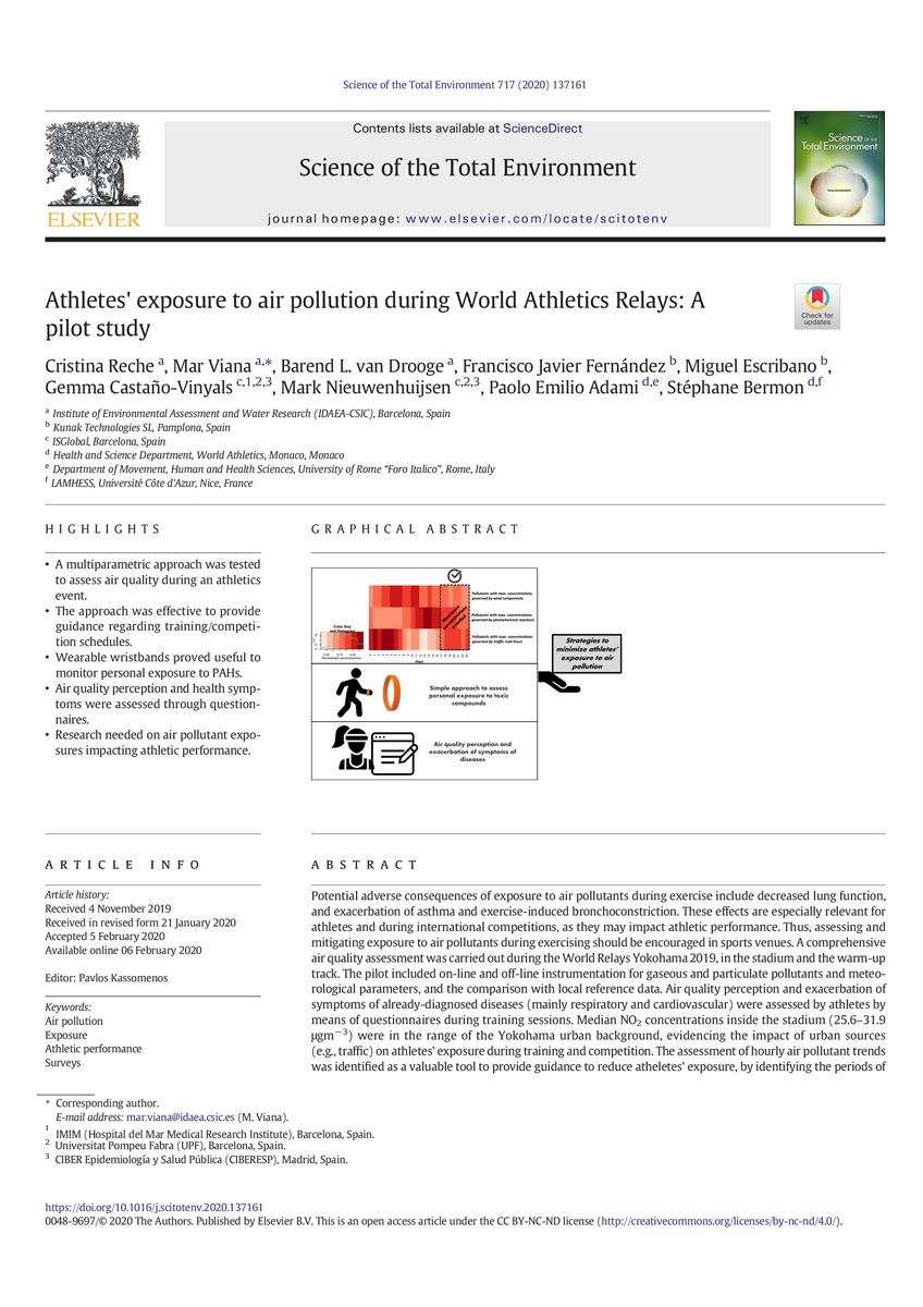 Athletes’-exposure-to-air-pollution-during-World-Athletics-Relays-A-Pilot-Study Athletes' exposure to air pollution during World Athletics Relays: A Pilot Study