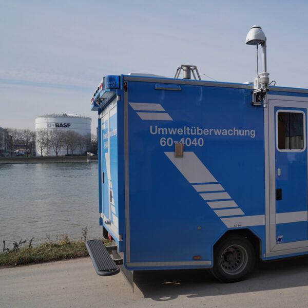 Air quality monitoring at BASF's chemical plant in Ludwigshafen (Germany) - Kunak