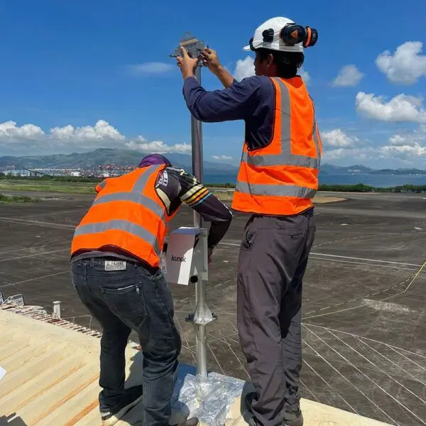 Estación Kunak AIR Pro monitorizando la calidad del aire y el ruido en el Aeropuerto Internacional de Subic Bay (Filipinas) - Kunak