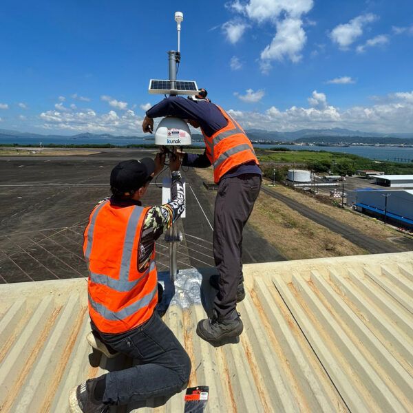 Estación Kunak AIR Pro monitorizando la calidad del aire y el ruido en el Aeropuerto Internacional de Subic Bay (Filipinas) - Kunak