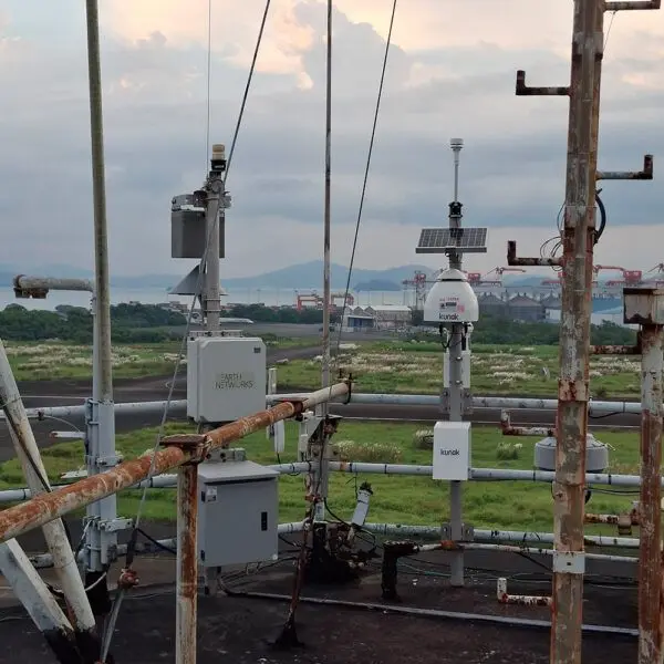 Estación Kunak AIR Pro monitorizando la calidad del aire y el ruido en el Aeropuerto Internacional de Subic Bay (Filipinas) - Kunak