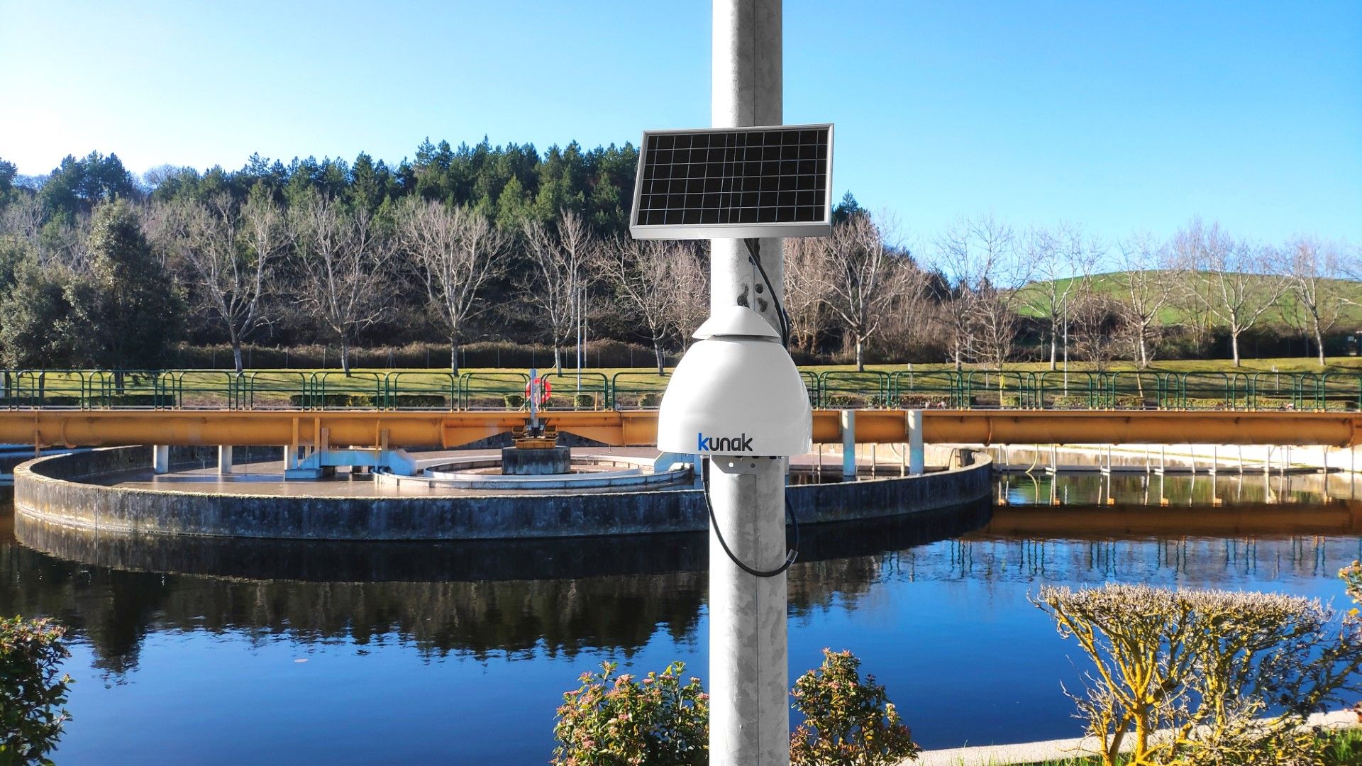 Kunak environmental monitoring of emissions at a wastewater treatment plant.