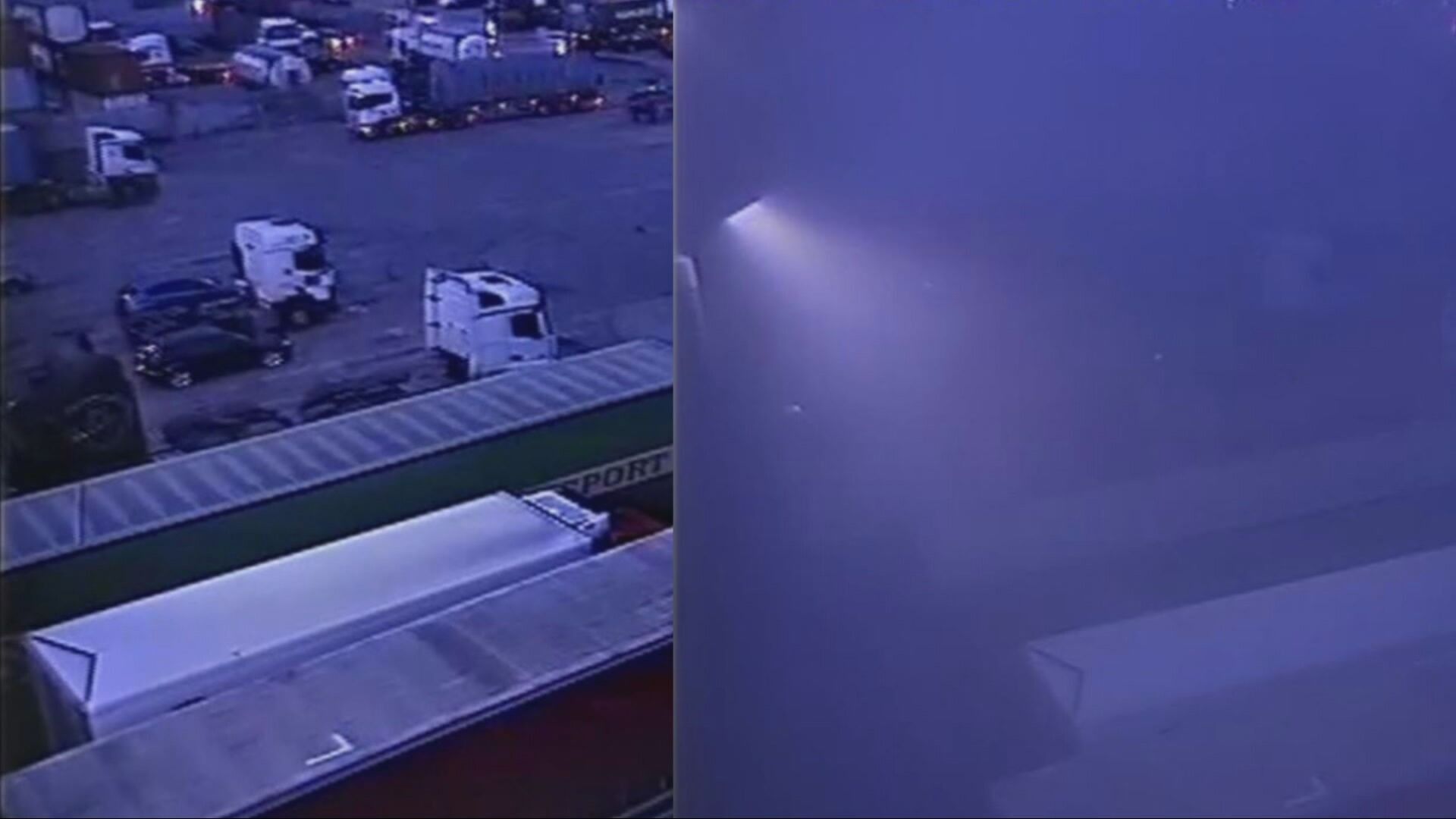 La HSE afirma que las imágenes de las cámaras de seguridad mostraron una nube de gas cloruro de hidrógeno que envolvió la atmósfera en 60 segundos. Crédito: Health and Safety Executive - Kunak