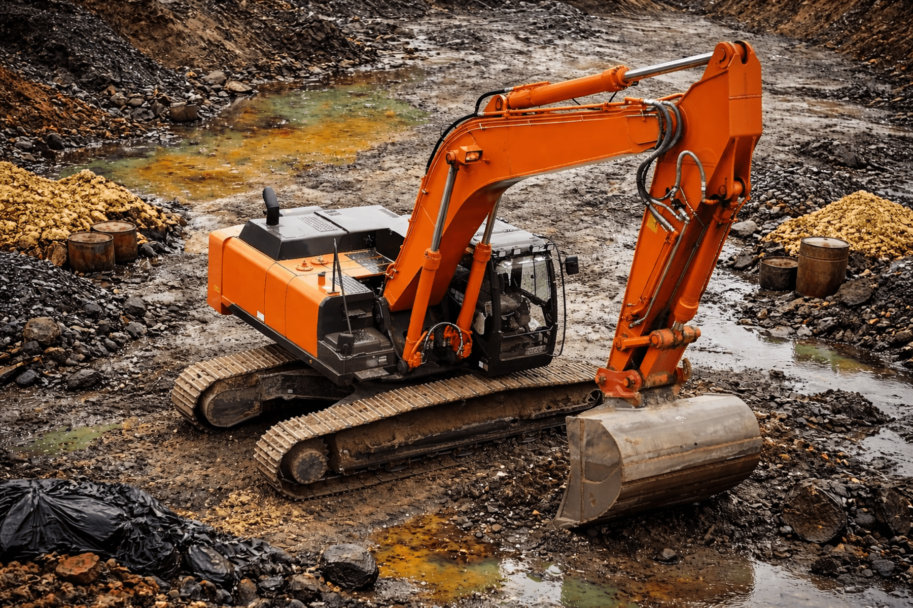 Les projets de dépollution consistent en la mesure continue des contaminants atmosphériques libérés lors du nettoyage des sols, des eaux souterraines et des sites industriels contaminés. - Kunak