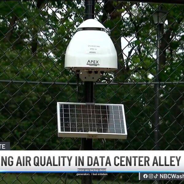 Monitorización de la calidad del aire en el corredor de centros de datos de Virginia - Kunak