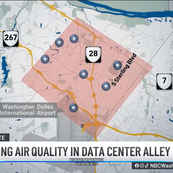 Monitorización de la calidad del aire en el corredor de centros de datos de Virginia - Kunak