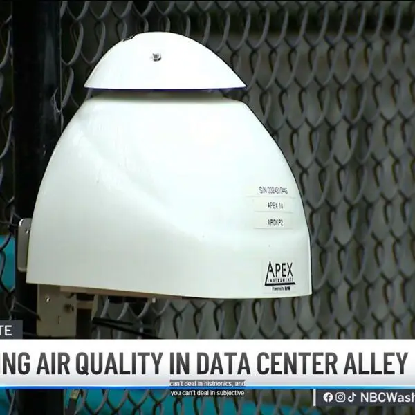 Monitorización de la calidad del aire en el corredor de centros de datos de Virginia - Kunak