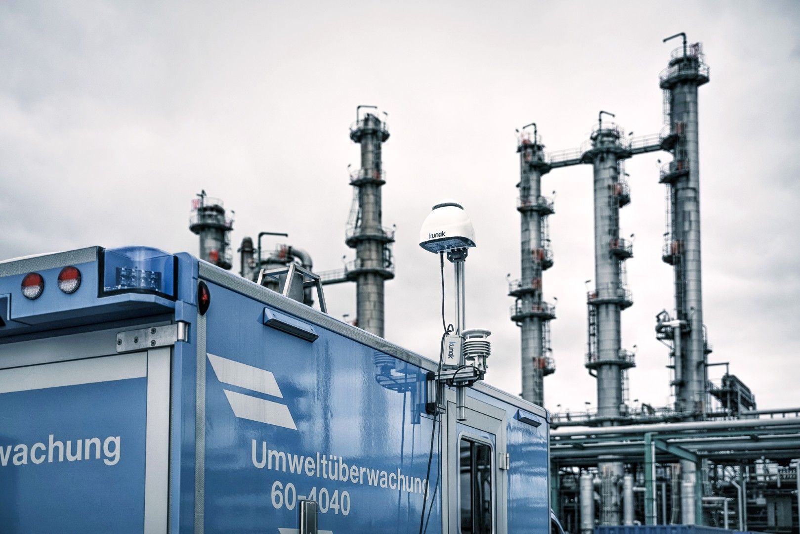 Air quality monitoring at BASF's chemical plant in Ludwigshafen (Germany) - Kunak