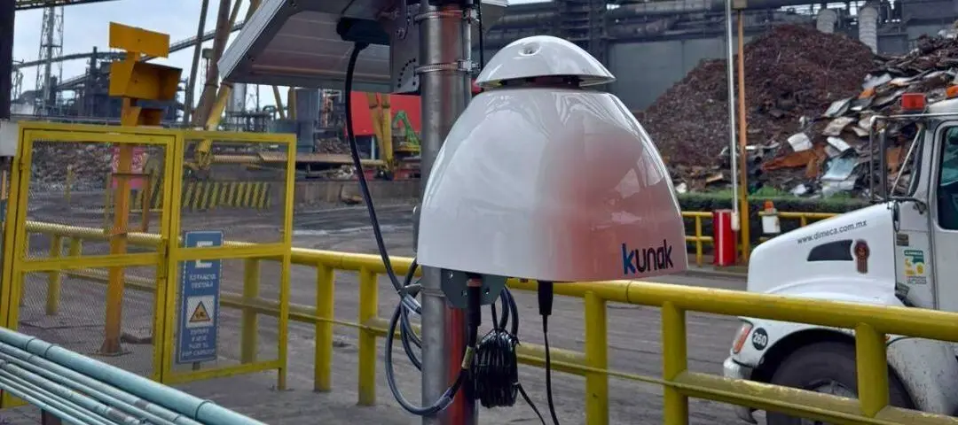 Estación de monitorización de Kunak en una planta siderúrgica - Kunak